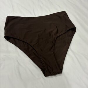 MAOI SWIM High-Waisted Brown Bikini Bottom